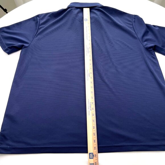Ben Hogan Performance Mens 3XL Navy Polo Golf Shirt Ribbed Embroidered Logo - Picture 8 of 9